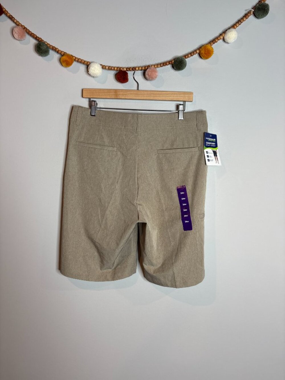 NWT Haggar Comfort Utility Shorts Tan Beige - Picture 4 of 4
